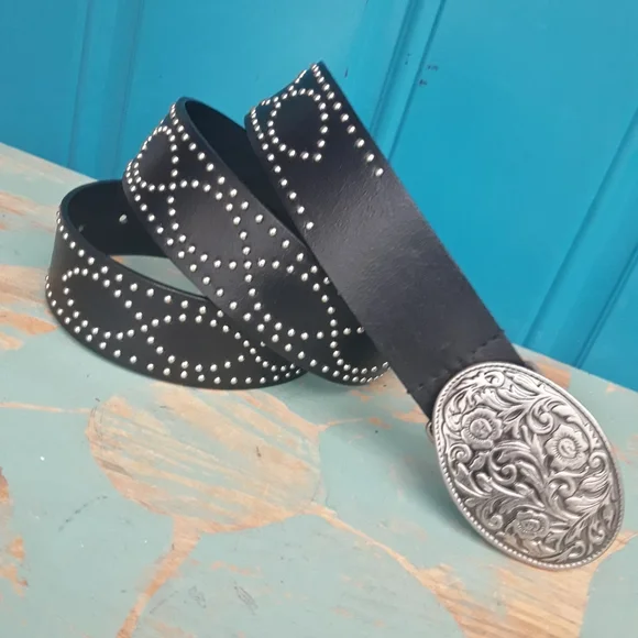 Accessories | Studded Leather Belt Men Unisex Gothic Metal Studs 